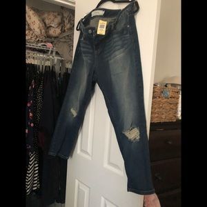 4ex boyfriend distress indigo blue knee size 12 s